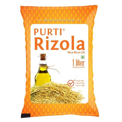 Purti Rice Bran Refined Oil 1Ltr (Pack Of 12)