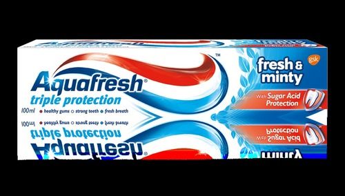 Aquafresh Toothpaste - Red, White and Blue Striped | World's Largest Oral Care Brand, Unique Visual Appeal