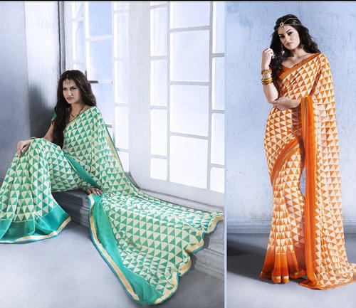 Ladies Georgette Printed Sarees