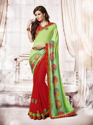 multicolor saree