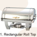 Stainless Steel Rectangular Roll Top