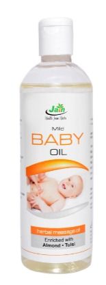 Jain Baby Oil - Natural Herbal Ingredients, Nourishes and Soothes Tender Skin - Chemical-Free Formula for Softness and Smoothness