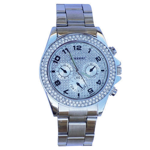 Silver Diamond Wrist Watches