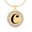 The Radiant C Diamond Pendant