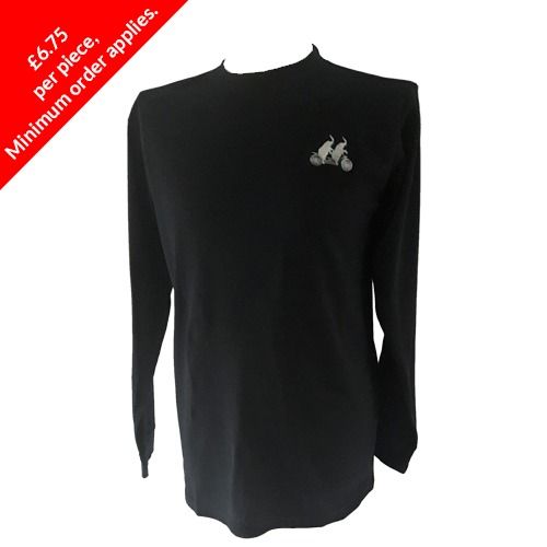 Men's Garment Dyed Crew Neck Long Sleeve with Cuff Rib