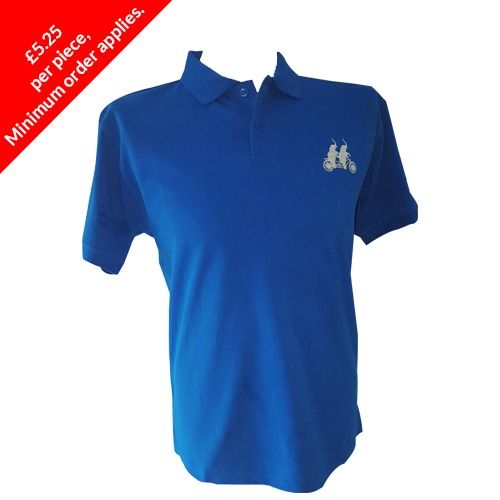 Men'S Polo With Flat Knit Collar And Cuff