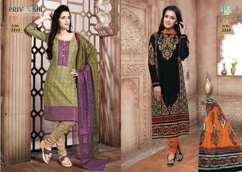 Unstitched Black Design Salwar Suit