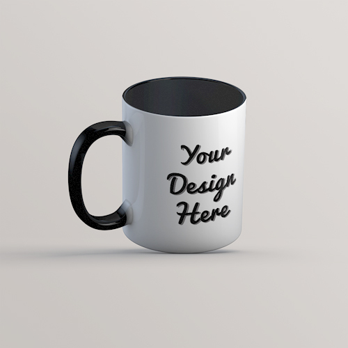 Black Coloured 2 Tone Mugs