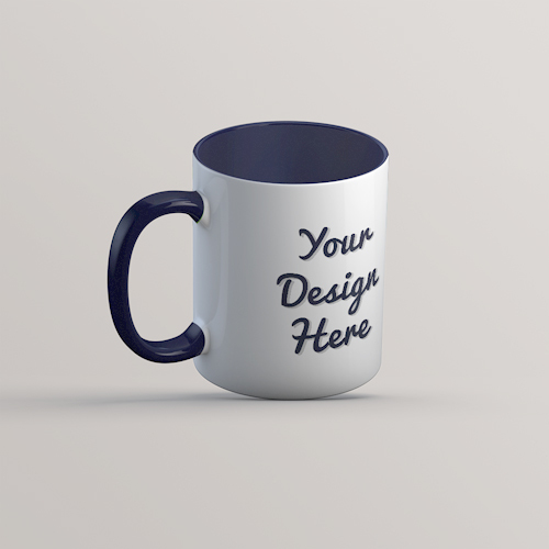 Dark Blue 2 Tone Mugs