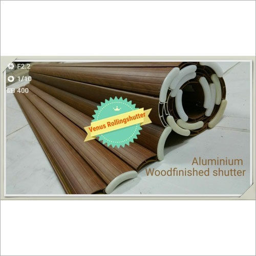 Aluminium Wood Finishing Rolling Shutters