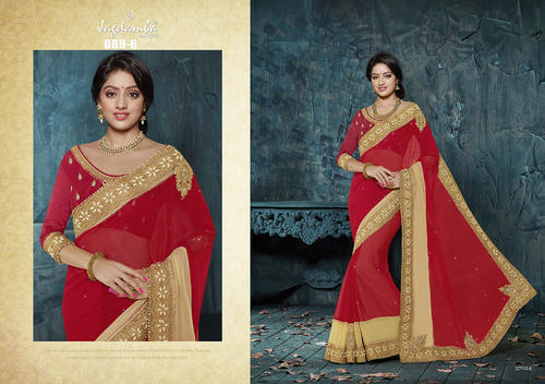 Ladies Heavy Border Designer Saree