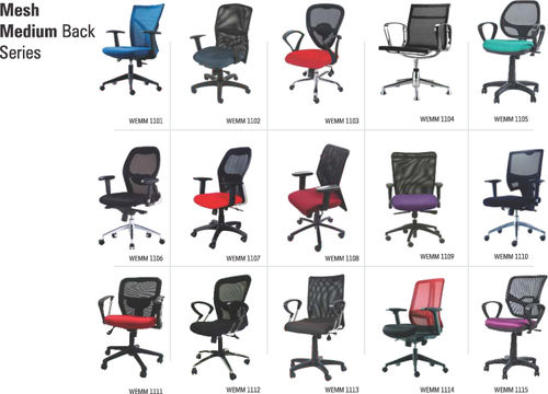 Polyester Mesh Medium Back Executive Chairs