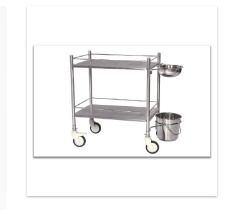 Dressing Trolley with Bowl Bucket
