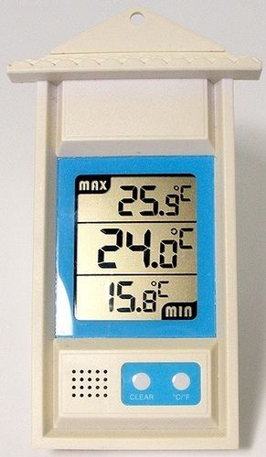 Thermohygrometer - Indoor & Outdoor Temperature and Humidity Measurement, -10~+50°C & -50~+70°C Range, +/-1°C & +/-5%RH Accuracy, Easy Parameter Setting Tools