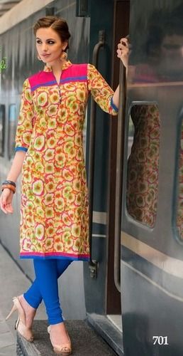 Cotton Kurti - Superior Grade Fabric, Tailored Design , Classic Comfort and Style