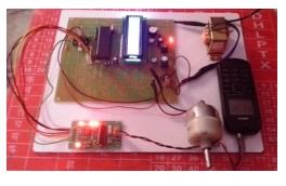 Mobile Based DC Motor Speed and Direction Control system with LCD