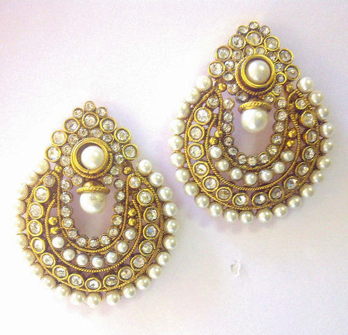 Imitation White Pearl Earrings