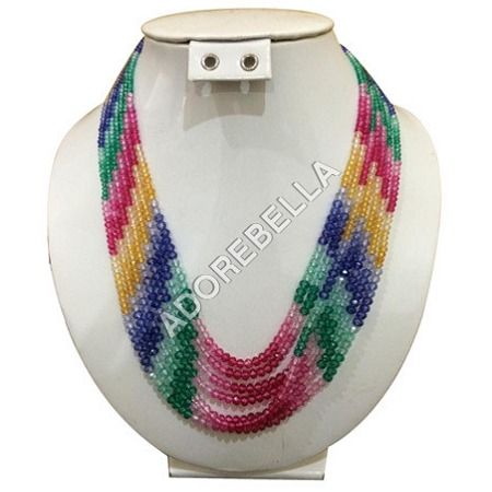 Buy Rainbow Beaded Choker Necklace, Colorful Choker, Glass Seed Bead  Necklace, Multicolored Necklace Online in India - Etsy