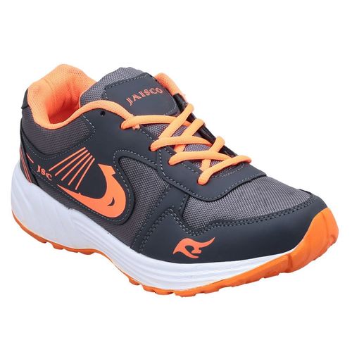Men's Sports Shoes (Black & Orange)