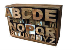 Wooden Alphabet Chest Drawer