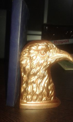 Golden Eagle Head Bookend