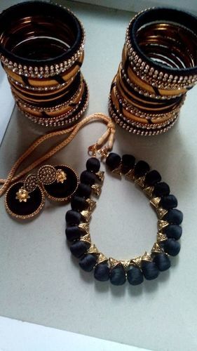 Silk Thread Necklace Set