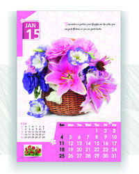 Flower Wall Calendar