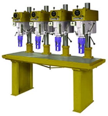 Gang Drill - Versatile Plastic Component Drilling Machine | Low Maintenance, Easy to Operate, Rugged Design