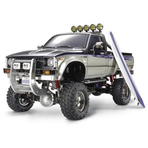 Tamiya Toyota Hilux High-Lift Electric 4X4 Scale Truck Kit w/3-Speed and Surfboard