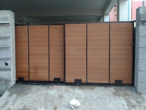 Mild Steel Wooden Sliding Gates