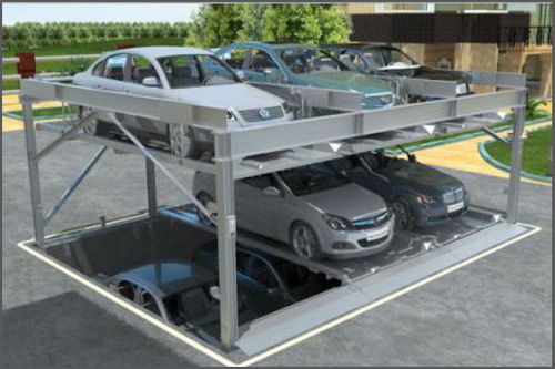 Hydraulic Car Lift - Structural Steel Ismc-150 Design | Galvanized Platforms, Minimal Electric Consumption, Low A.m.c Cost, Limit Switch Safety Feature, Reliable Safety Locks