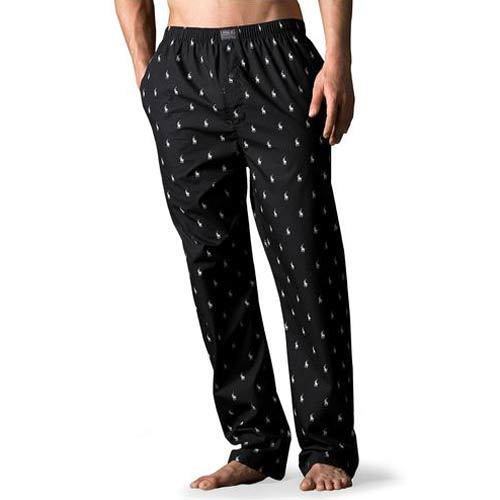 Men's Printed Black Pajama