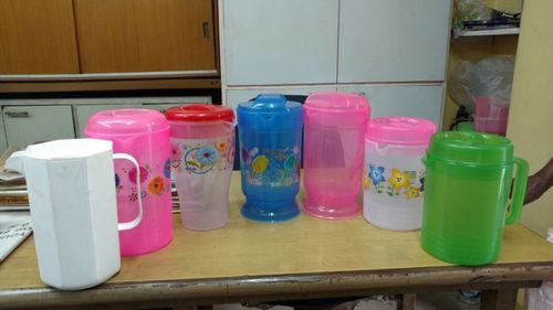 Multicolored Plastic Jugs