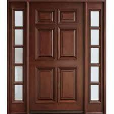 Solid Wood Door - Premium Quality Hardwood, 80x36 inches, Rich Oak Finish | Sturdy Craftsmanship, Excellent Durability