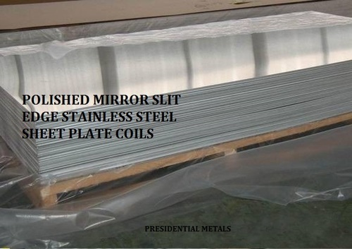 Polished Mirror Slit Edge Stainless Steel Sheet Plates