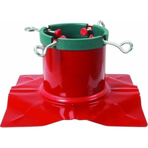 Metal Delicate Red Steel Christmas Tree Stand