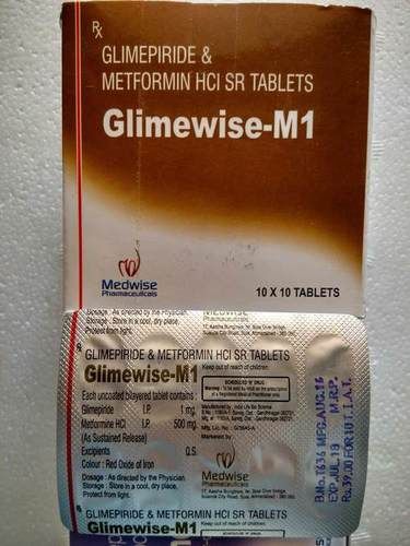 Glimewise M 11 Glimepiride And Metformin Tablets General Medicines