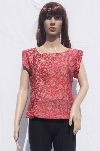 Summer Assorted Colours Ladies Blouses And Tops