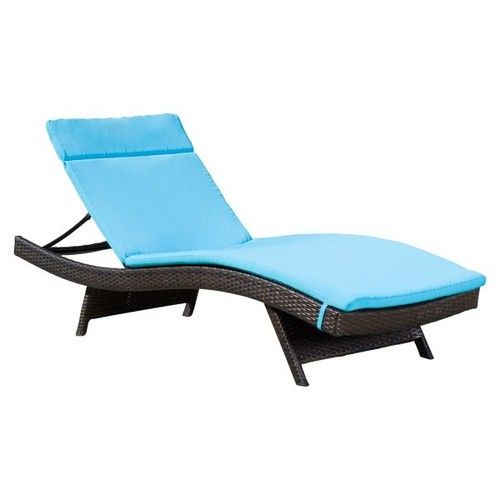 Blue Durable Lounge Chair Cushion