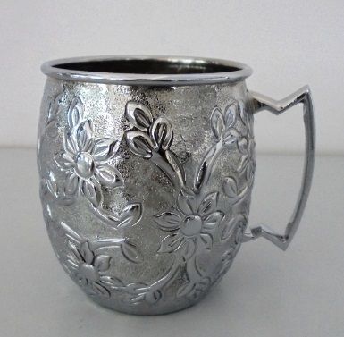 Flower Nickle Copper Mug