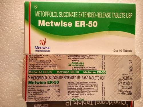 Metoprolol Er 50mg Tablets