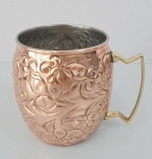 Nickle Copper Mug With Polish