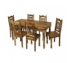 Sheesham Wood Six Seater Dining Table