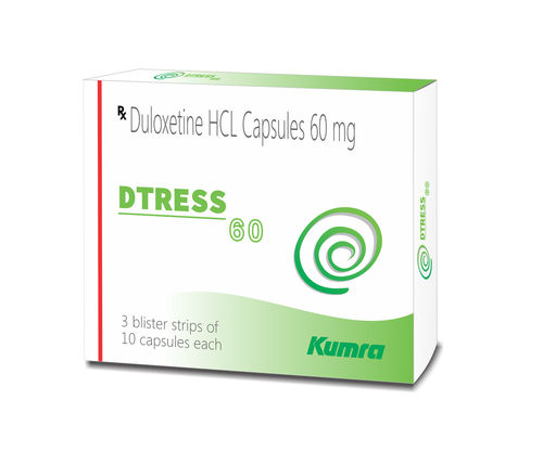 Dtress 60 Mg Duloxetine Hcl Capsule