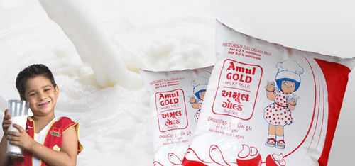 Gold Milk - Premium Hygienic Pasteurized Liquid Milk | Convenient Pouch-Packaged, Rich Nutrient Profile