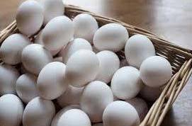  सफेद चिकन अंडे 