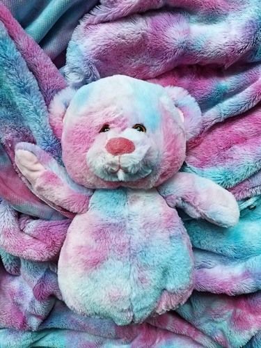 Rainbow Teddy Bear Fabric