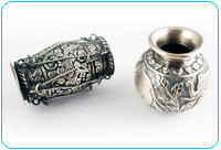 Silver Dholaks And Kalash