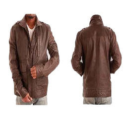 Mens Brown Leather Jacket - Premium Quality Genuine Leather, Available in Various Sizes and Colors | Warm and Comfortable Winter Wear