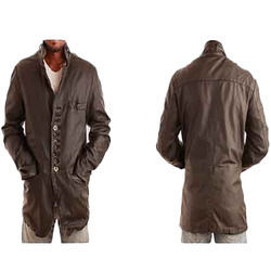 Mens Long Leather Jacket